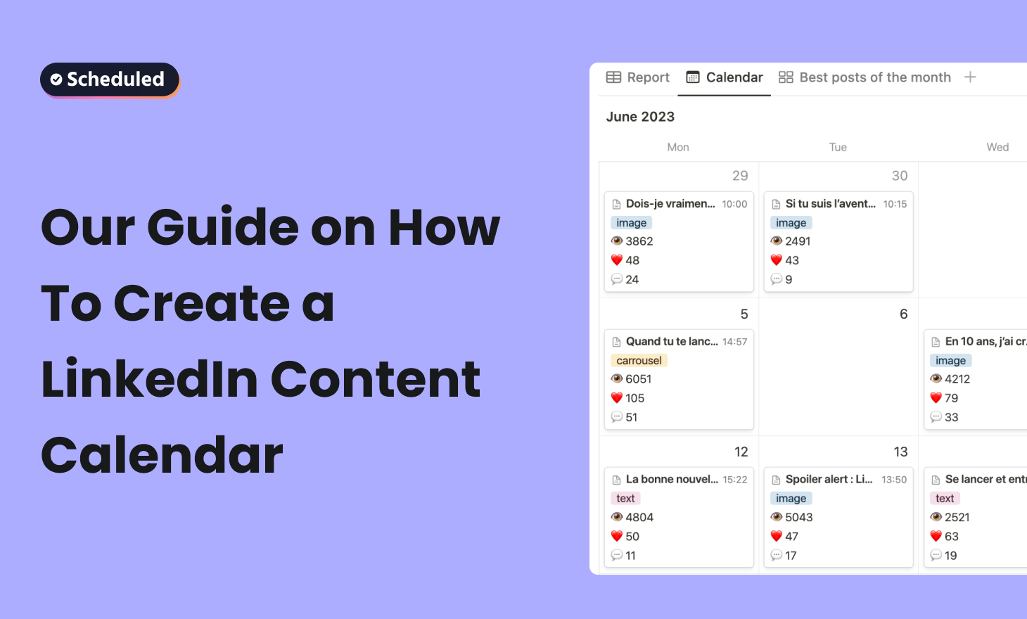 Our Guide on How To Create a LinkedIn Content Calendar